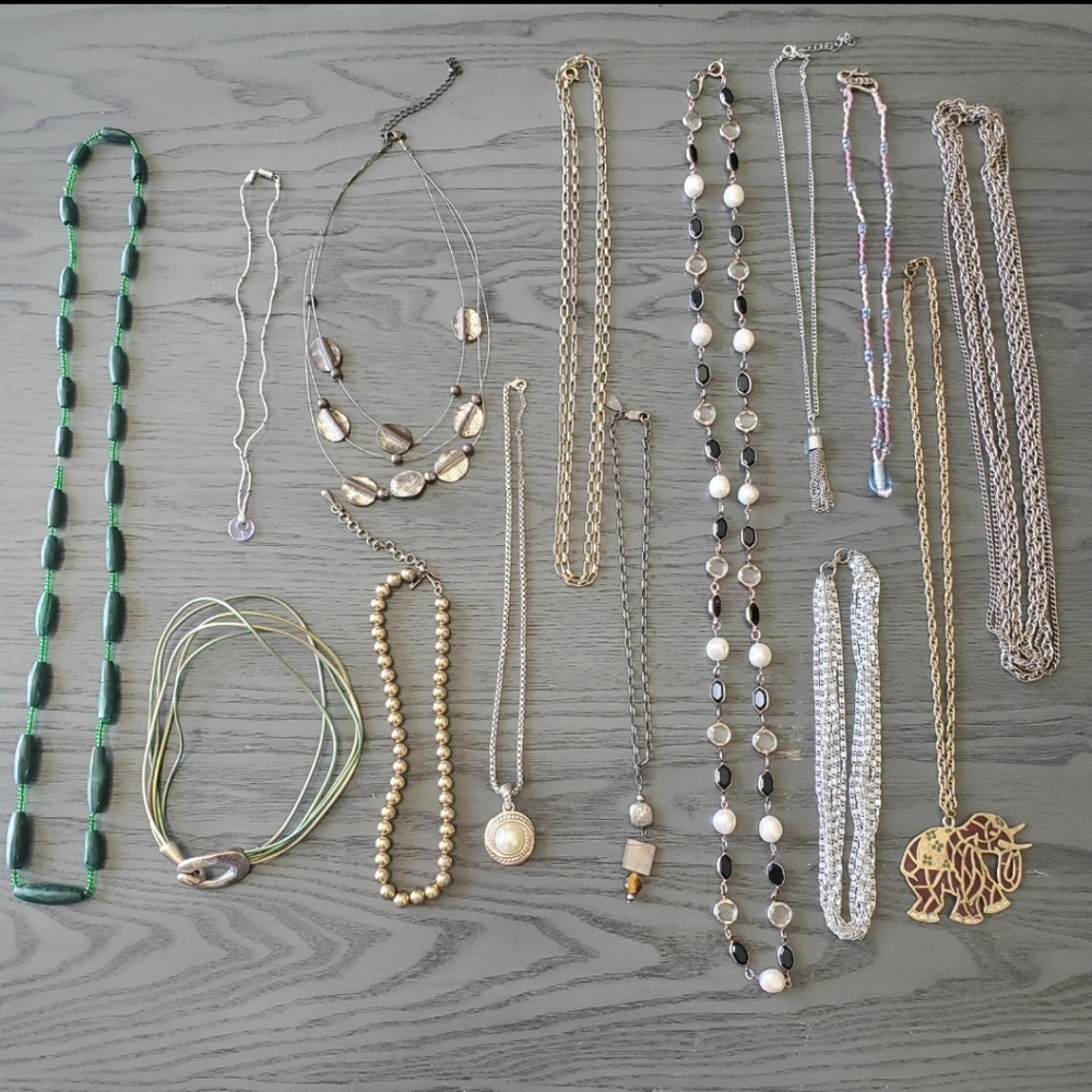 14 necklace, all are in good condition.